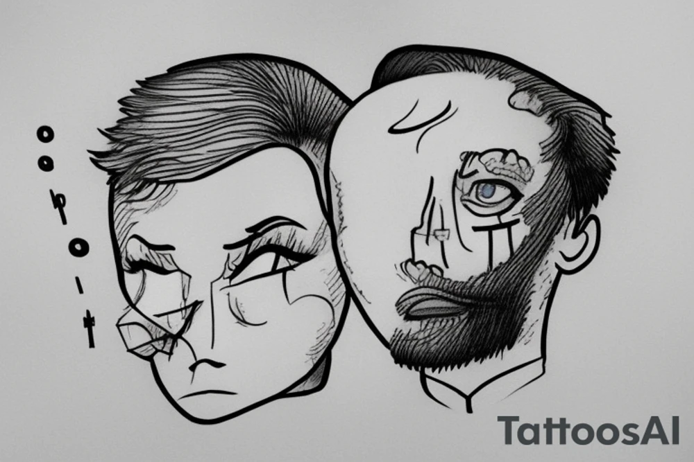 I suffer from ADHD and it’s something that has had a huge influence on the directions my life has taken. From career choice to friends and sadly alcoholism and addiction. It has its perks too like extreme intelligence as I have an IQ of 164. The themes I want are one in a billion so unique but also very lonely. tattoo idea