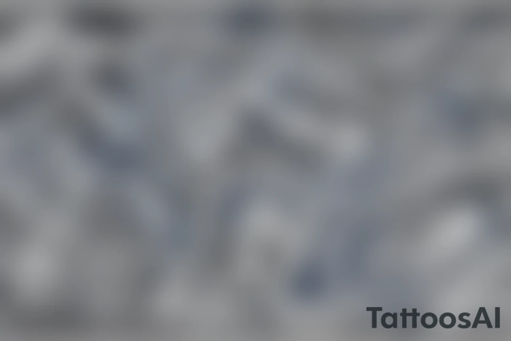 A few bigger Dark blue and black abstract lines criss crossing and swirling around tattoo idea