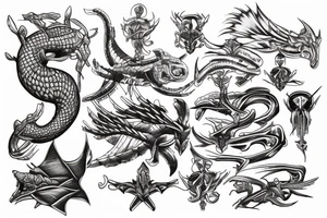 the leviathan cross tattoo idea