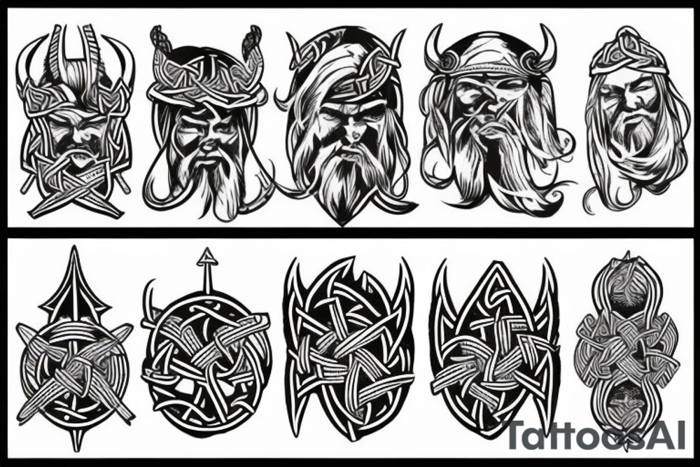 Nordic viking tattoo idea