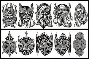 Nordic viking tattoo idea