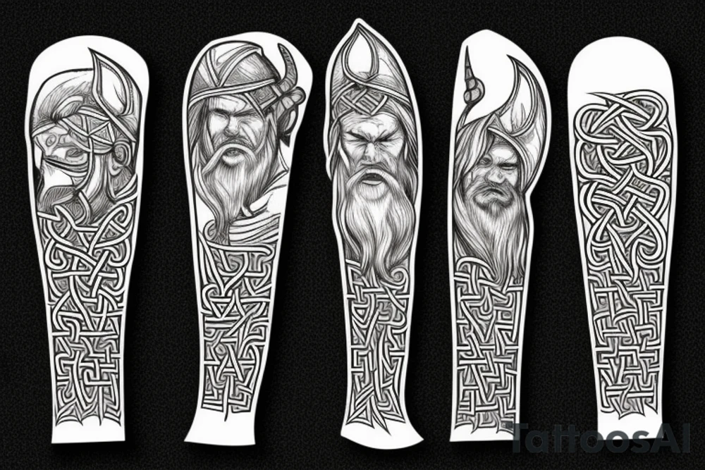 Nordic viking tattoo idea