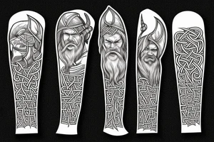 Nordic viking tattoo idea