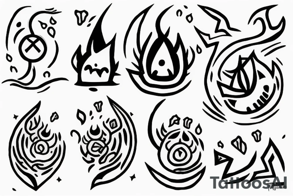 a korok discovering fire for the first time tattoo idea