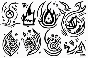 a korok discovering fire for the first time tattoo idea