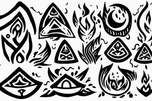 a korok discovering fire for the first time tattoo idea