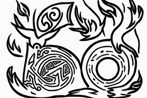 a korok discovering fire for the first time tattoo idea