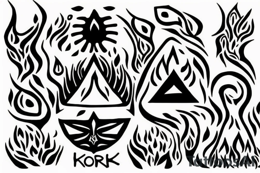 a korok discovering fire for the first time tattoo idea