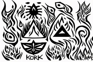 a korok discovering fire for the first time tattoo idea
