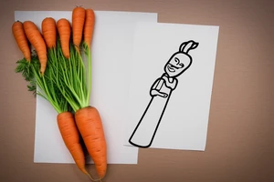 Carrot holding picket sign. tattoo idea