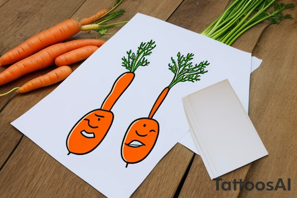 Carrot holding picket sign. tattoo idea