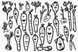 Carrot holding picket sign. tattoo idea