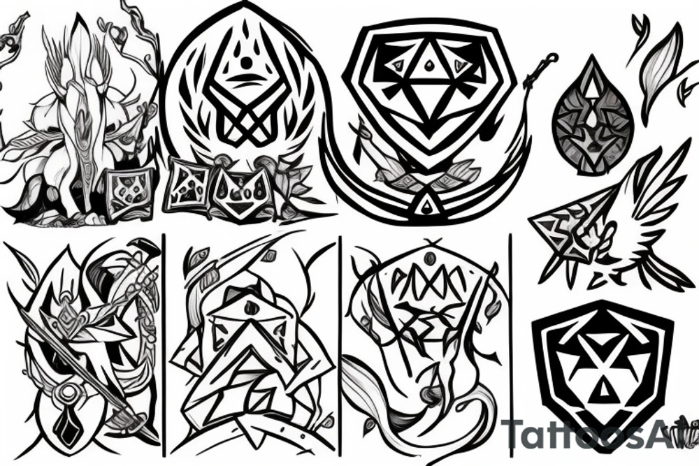 Zelda and Link adopt a korok tattoo idea
