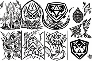 Zelda and Link adopt a korok tattoo idea