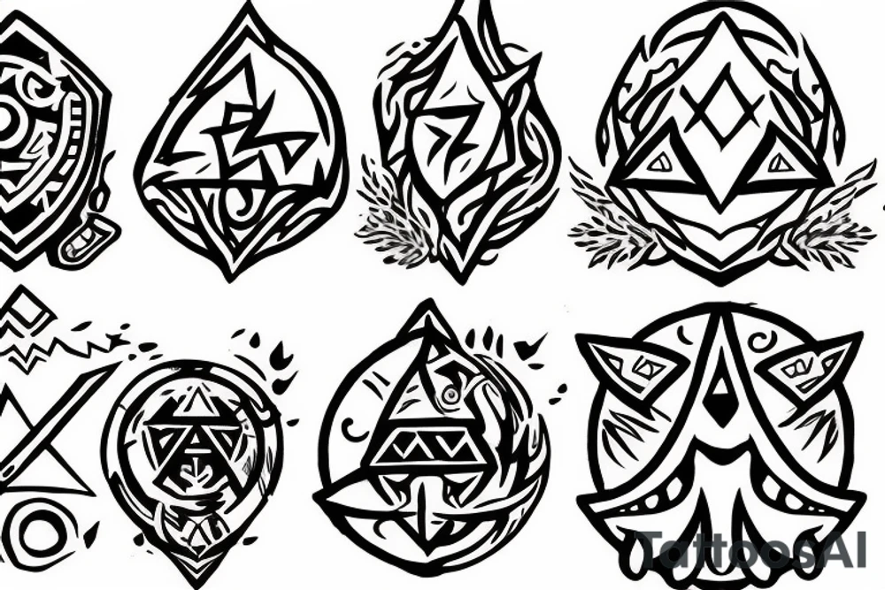 Zelda and Link adopt a korok tattoo idea