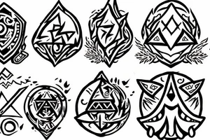 Zelda and Link adopt a korok tattoo idea