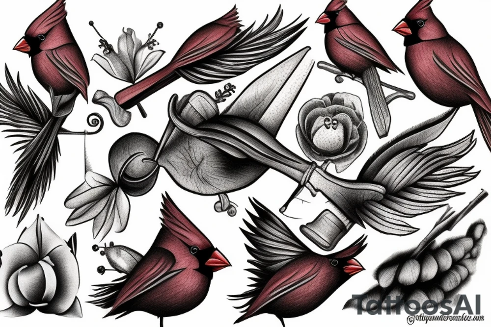 Cardinal tattoo idea