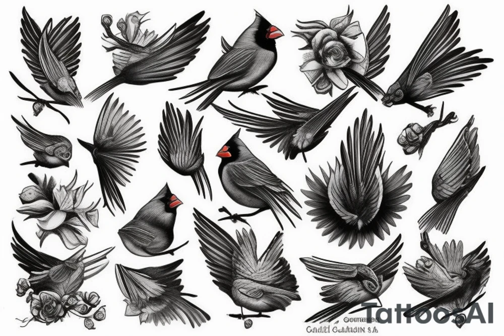 Cardinal tattoo idea