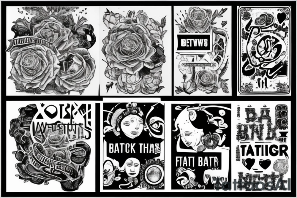text saying 1% better tattoo idea