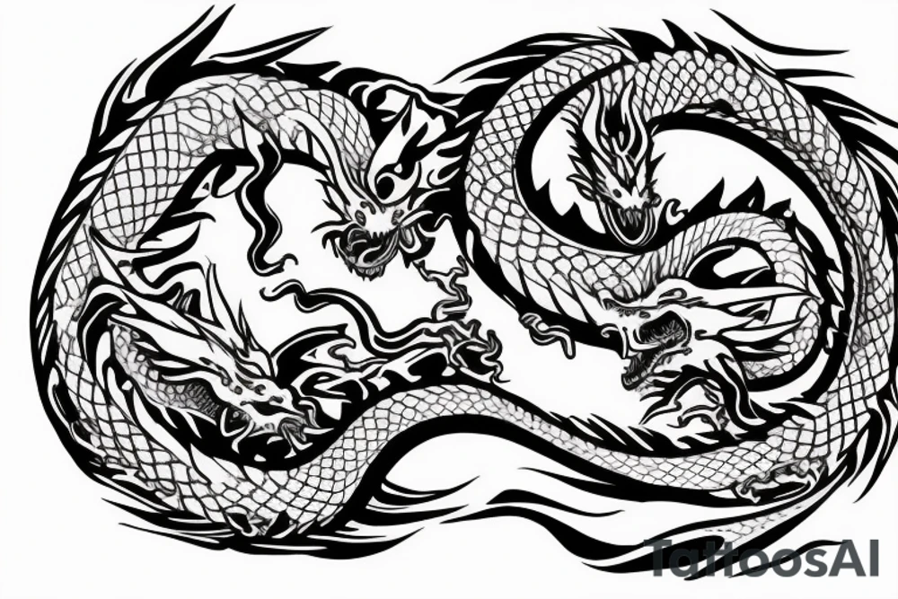 Figure 8 Dragon ouroboros tattoo idea