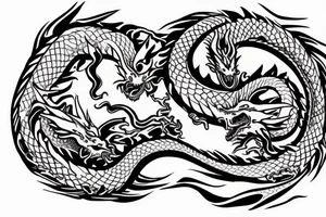 Figure 8 Dragon ouroboros tattoo idea