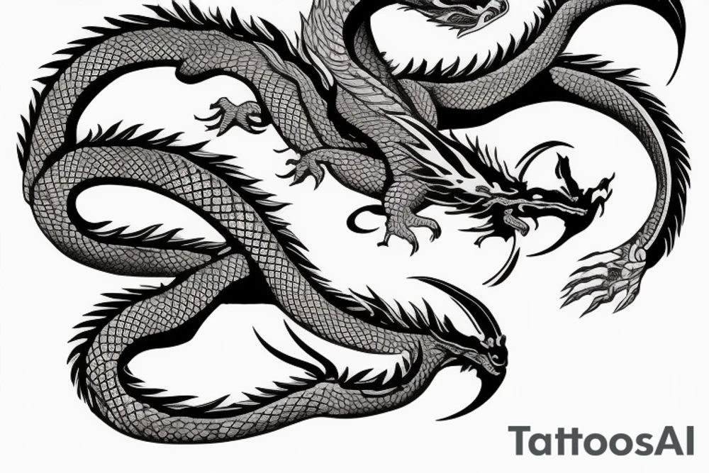 Figure 8 Dragon ouroboros tattoo idea