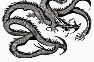 Figure 8 Dragon ouroboros tattoo idea