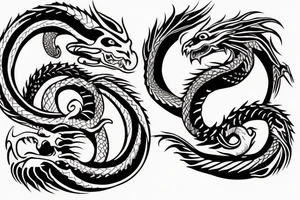 Figure 8 Dragon ouroboros tattoo idea