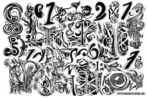 Number 7 tattoo idea