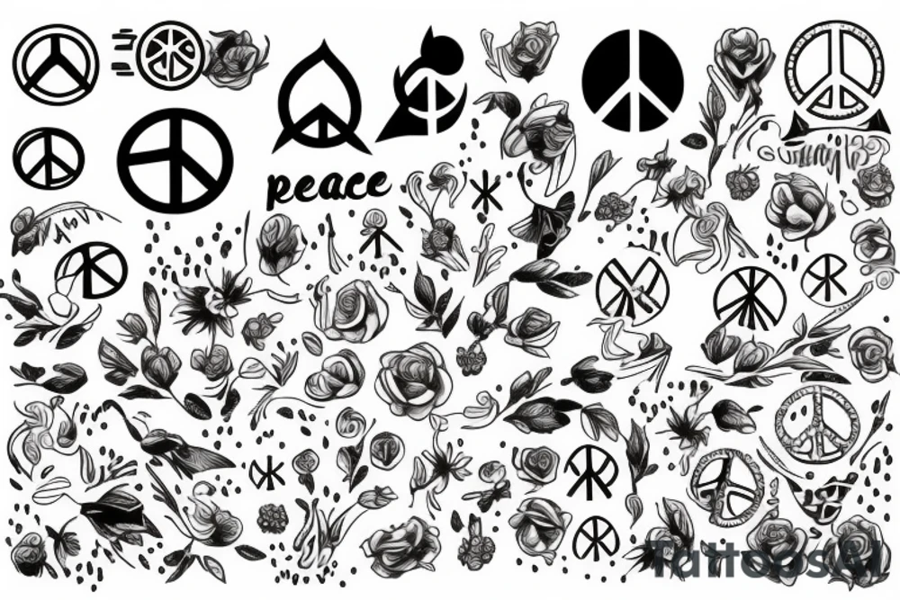 Peace tattoo idea