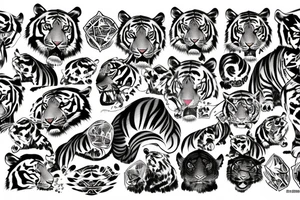 Thank you tiger tattoo idea