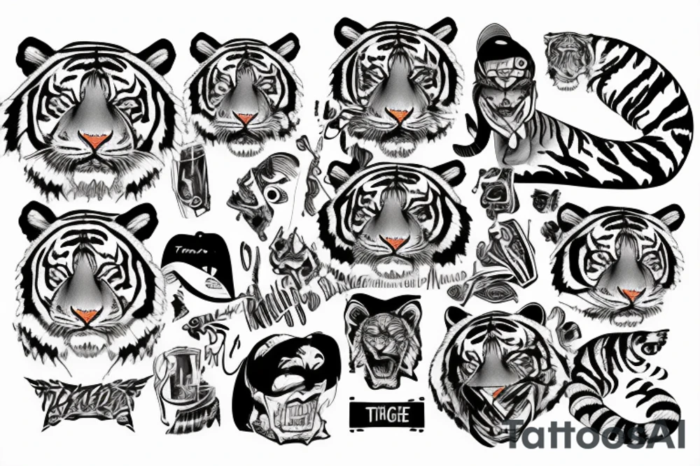 Thank you tiger tattoo idea