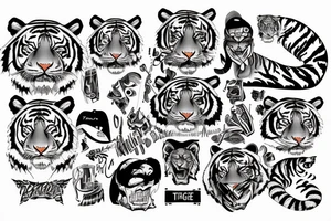 Thank you tiger tattoo idea