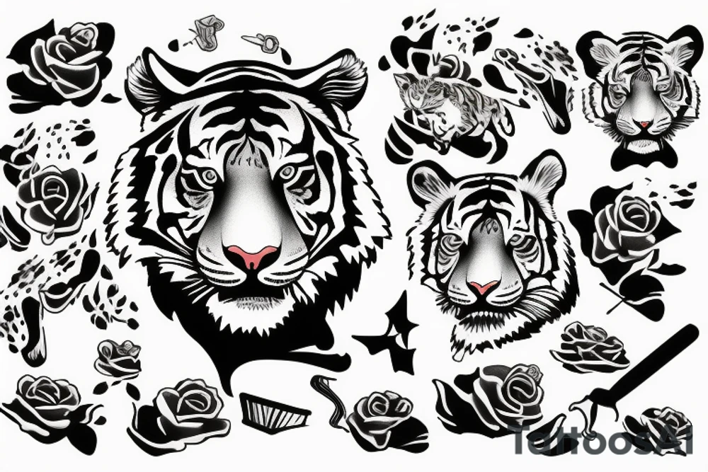 Thank you tiger tattoo idea