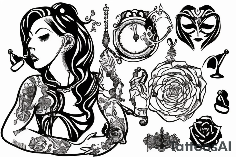 libra woman with 4 arms balancing things while sitting tattoo idea libra woman with 4 arms balancing things while sitting tattoo idea