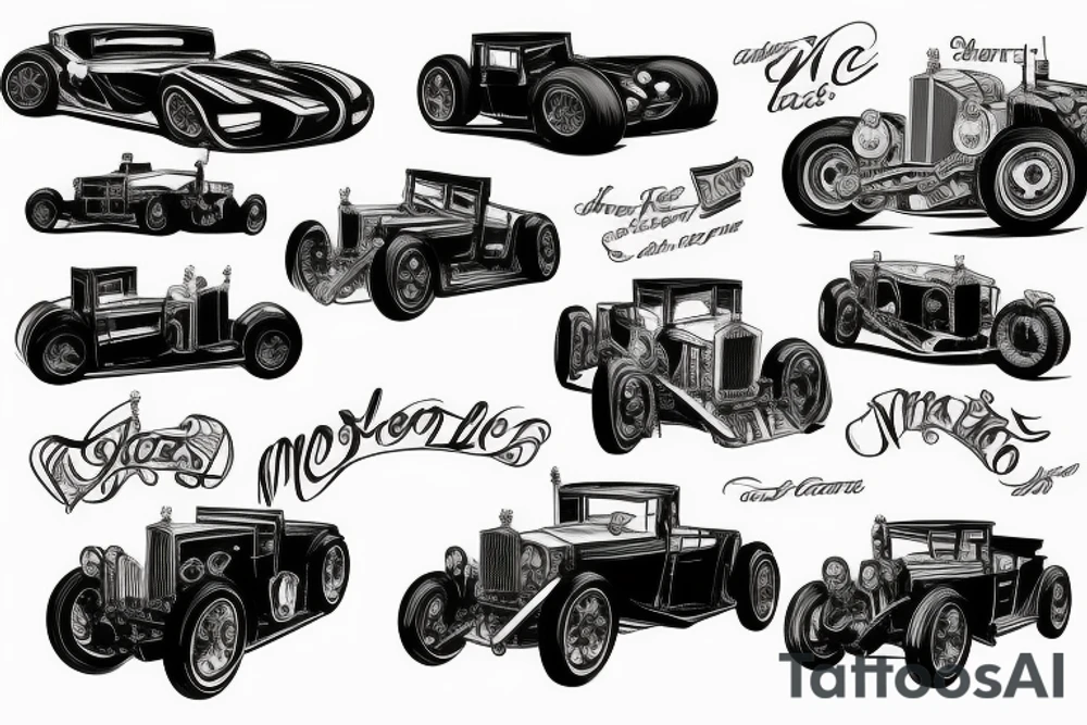 An mg tf1500 motorcar tattoo idea