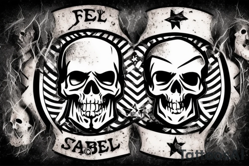Rebel flag skull smoking joint tattoo idea
