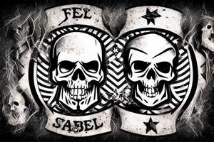 Rebel flag skull smoking joint tattoo idea