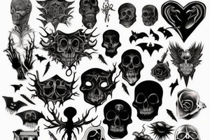 Spooky chest tattoos tattoo idea