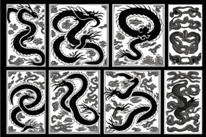 Dragon versus snake tattoo idea