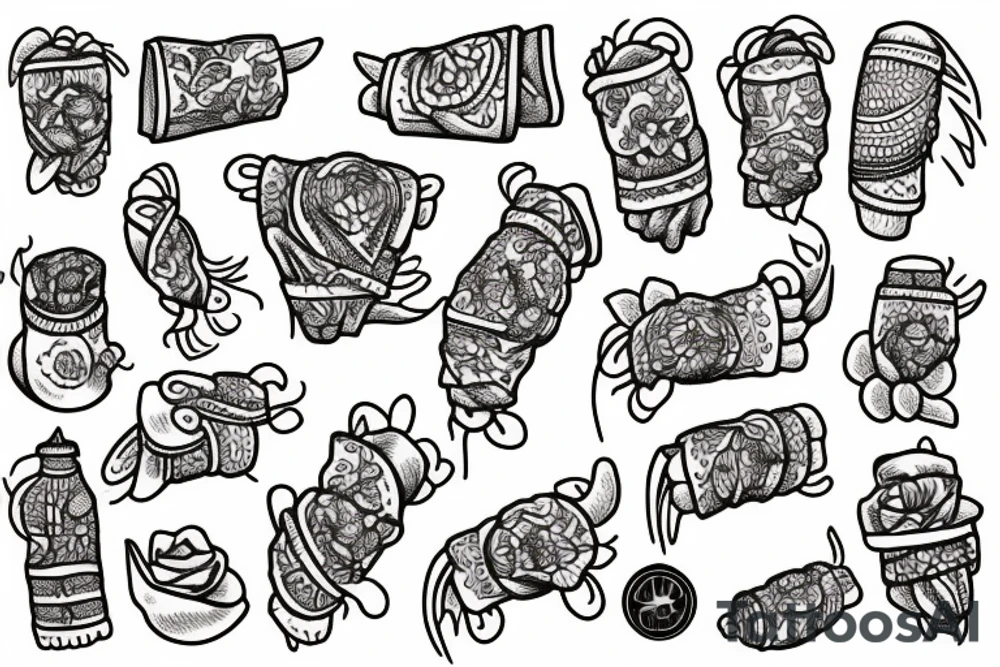 Burrito tattoo idea