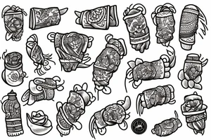 Burrito tattoo idea