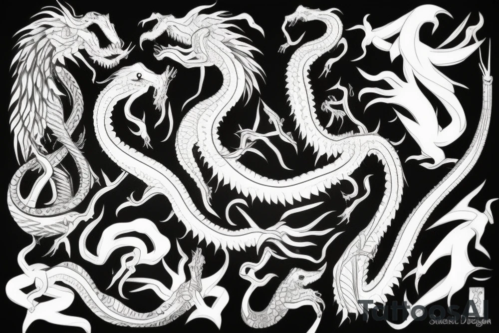 Long dragon tattoo idea