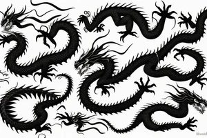 dragon render tattoo idea