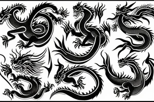 gemini with dragon tattoo idea