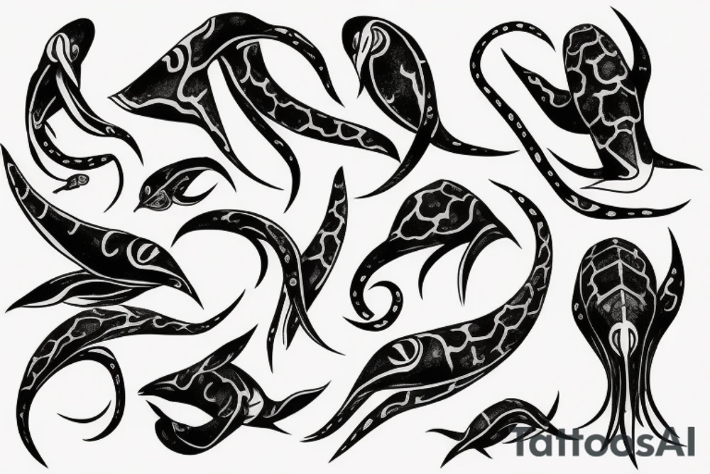 squid bird tattoo idea