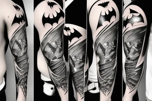 Batman logo shadow tattoo idea