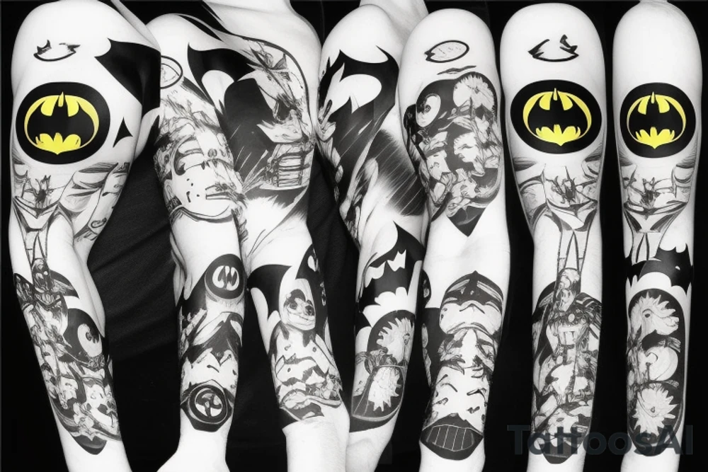 Batman logo shadow tattoo idea