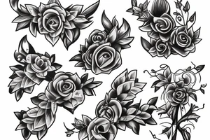 "fortibus alis volat illa" vines tattoo idea
