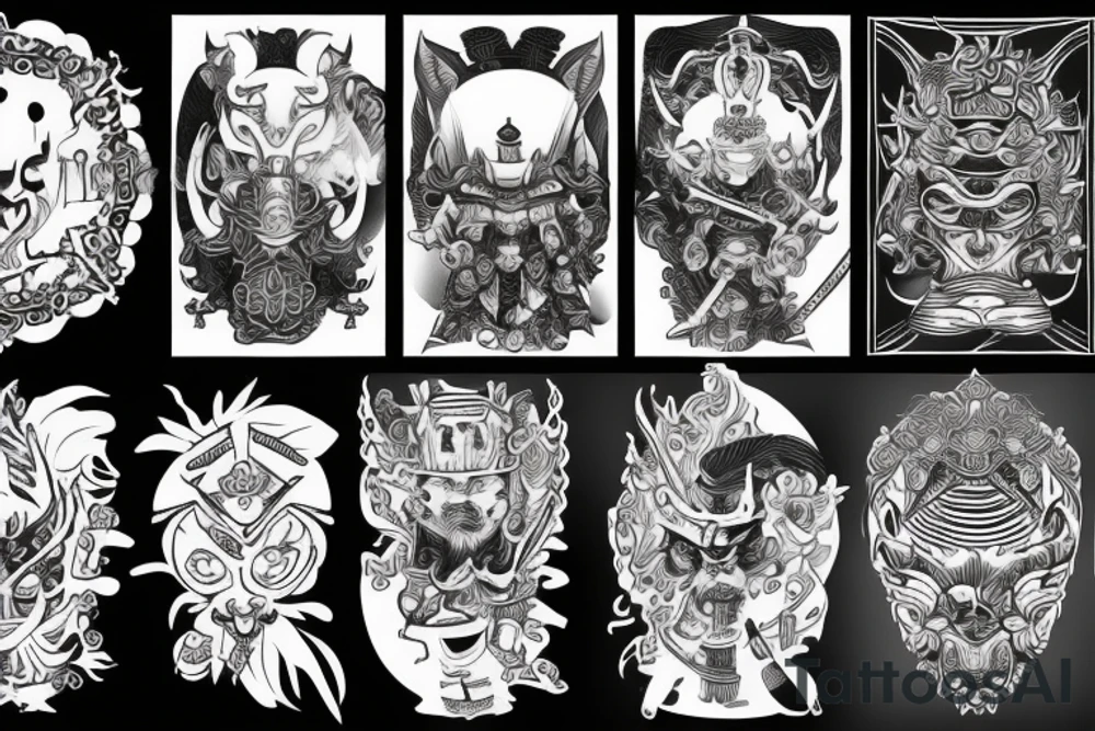 samurai mist tattoo idea